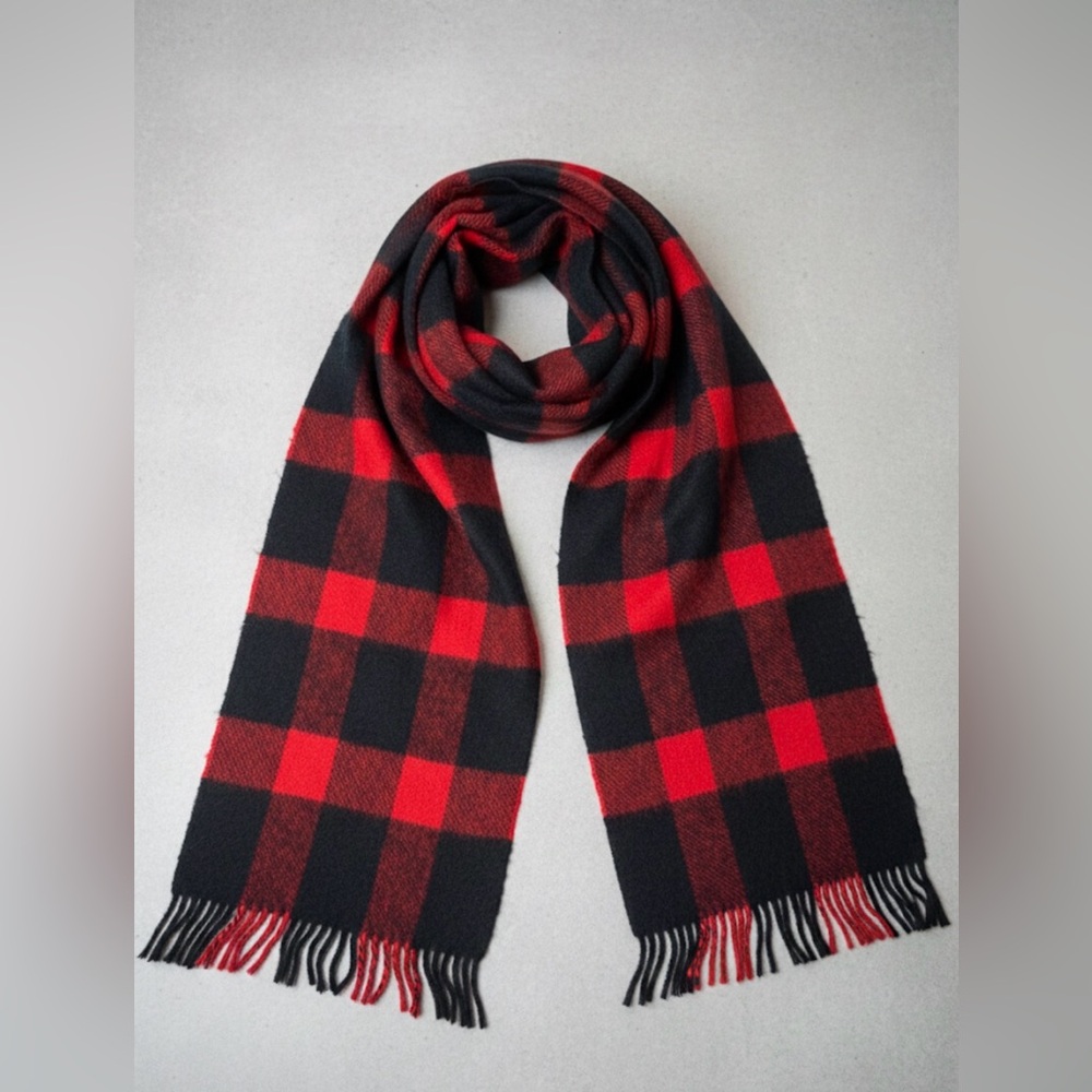 Pistil Red and Black Plaid Women's Scarf